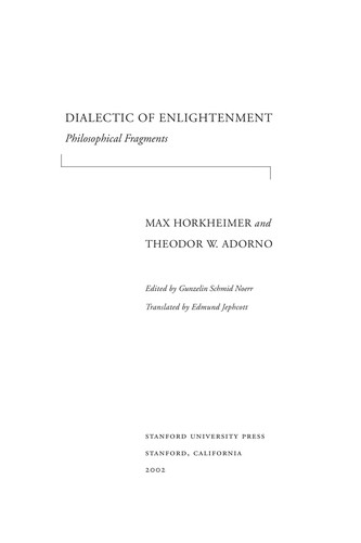 Dialectic of enlightenment
